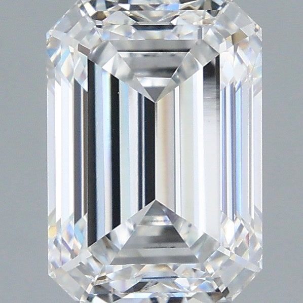 3.01 Carat Emerald Shaped, Ideal Cut, D Color, VVS2 Clarity, IGI Certified Lab Grown Diamond
