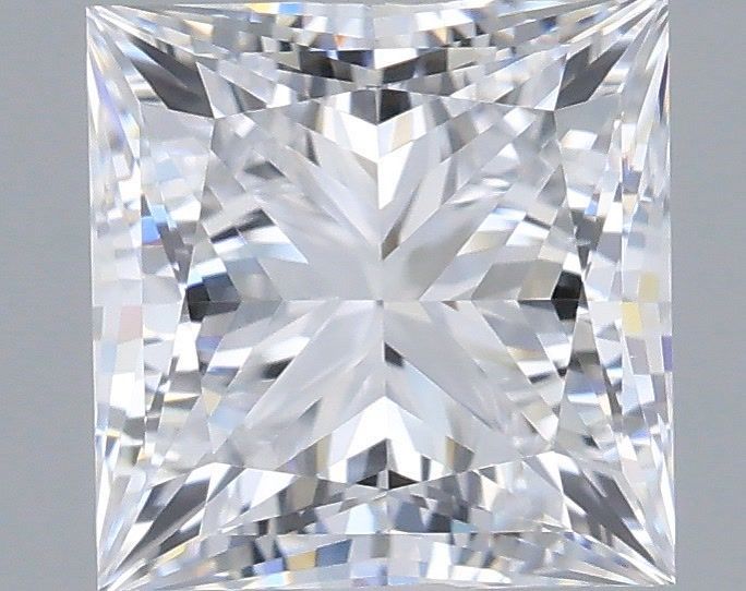 1.33 Carat Princess Shaped, Very Good Cut, D Color, VVS1 Clarity, IGI Certified Lab Grown Diamond