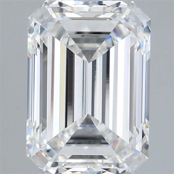 2.58 Carat Emerald Shaped, Ideal Cut, E Color, VVS2 Clarity, IGI Certified Lab Grown Diamond
