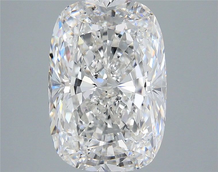 5.08 Carat Cushion Shaped, Ideal Cut, F Color, VVS2 Clarity, IGI Certified Lab Grown Diamond