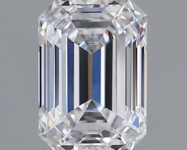 0.98 Carat Emerald Shaped, Ideal Cut, D Color, VS1 Clarity, IGI Certified Lab Grown Diamond