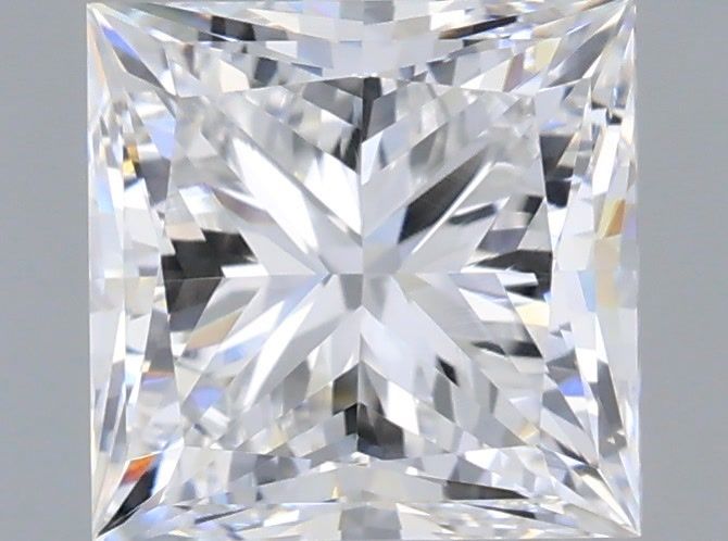 1.05 Carat Princess Shaped, Very Good Cut, D Color, VVS2 Clarity, IGI Certified Lab Grown Diamond