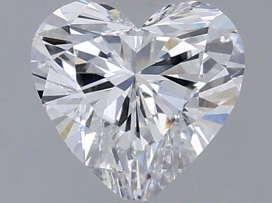 0.53 Carat Heart Shaped, Very Good Cut, D Color, VS1 Clarity, IGI Certified Lab Grown Diamond