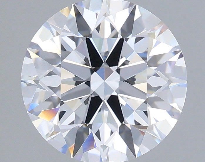 1.57 Carat Round Shaped, Ideal Cut, D Color, VVS2 Clarity, IGI Certified Lab Grown Diamond