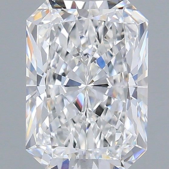 1.52 Carat Radiant Shaped, Very Good Cut, D Color, VVS2 Clarity, IGI Certified Lab Grown Diamond