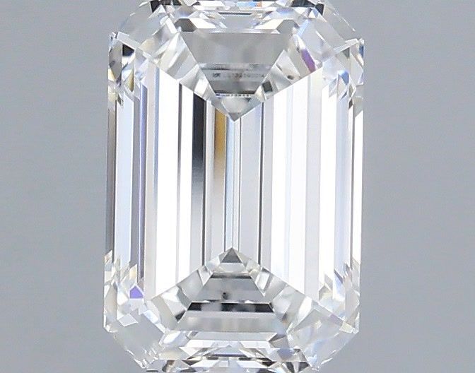 1.60 Carat Emerald Shaped, Ideal Cut, E Color, VVS2 Clarity, IGI Certified Lab Grown Diamond