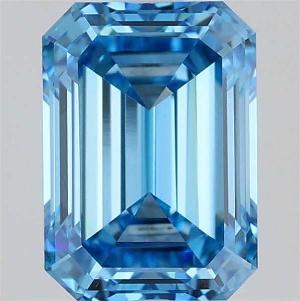 2.10 Carat Emerald Shaped, Ideal Cut, VVS2 Clarity, IGI Certified Lab Grown Diamond