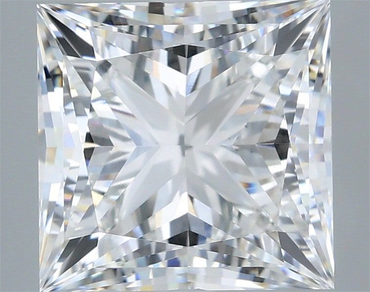 4.54 Carat Princess Shaped, Very Good Cut, E Color, VS1 Clarity, IGI Certified Lab Grown Diamond