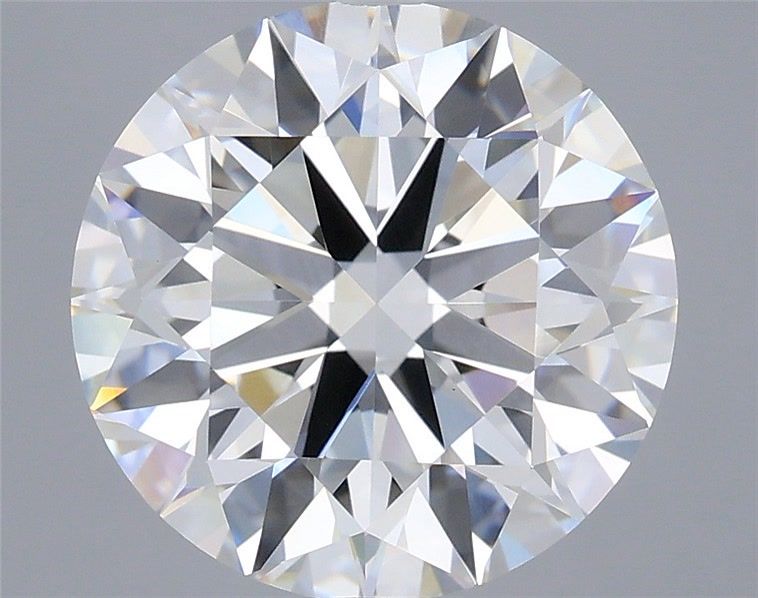 4.04 Carat Round Shaped, Ideal Cut, F Color, VVS2 Clarity, IGI Certified Lab Grown Diamond