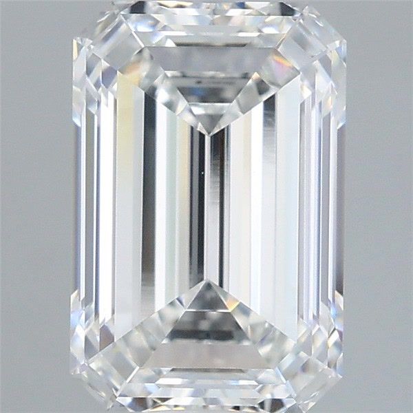 2.60 Carat Emerald Shaped, Ideal Cut, E Color, VVS2 Clarity, IGI Certified Lab Grown Diamond