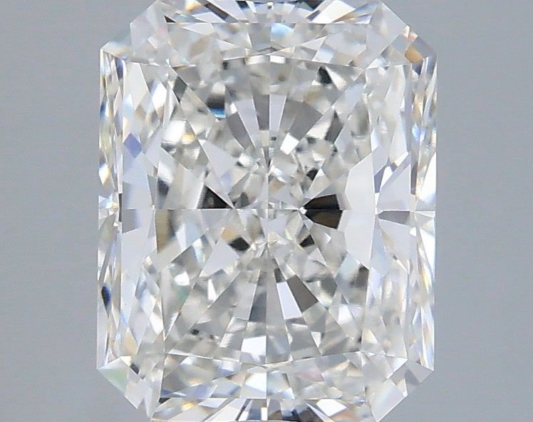 2.54 Carat Radiant Shaped, Ideal Cut, F Color, VVS2 Clarity, IGI Certified Lab Grown Diamond