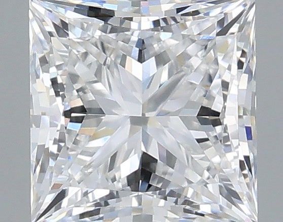 0.78 Carat Princess Shaped, Very Good Cut, D Color, VVS2 Clarity, IGI Certified Lab Grown Diamond