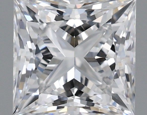 1.23 Carat Princess Shaped, Ideal Cut, D Color, VVS2 Clarity, IGI Certified Lab Grown Diamond