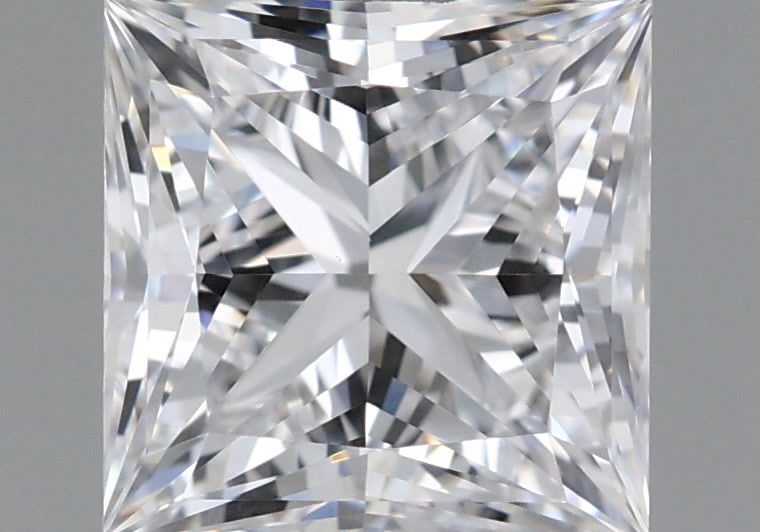 1.21 Carat Princess Shaped, Ideal Cut, D Color, VS1 Clarity, IGI Certified Lab Grown Diamond
