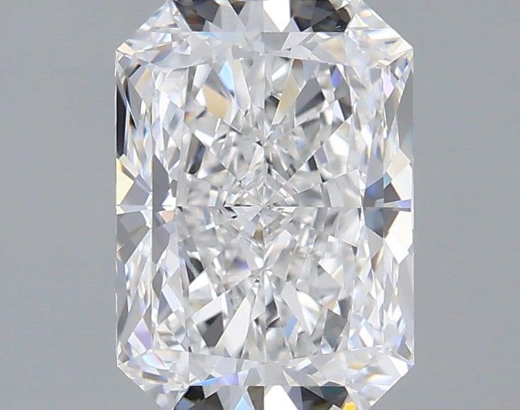 1.55 Carat Radiant Shaped, Very Good Cut, D Color, VVS2 Clarity, IGI Certified Lab Grown Diamond