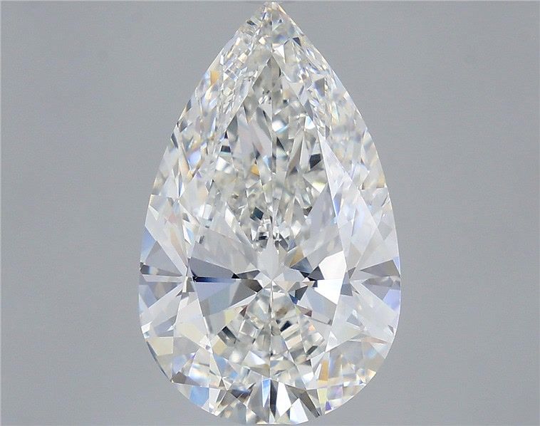 8.00 Carat Pear Shaped, Very Good Cut, F Color, VVS2 Clarity, IGI Certified Lab Grown Diamond