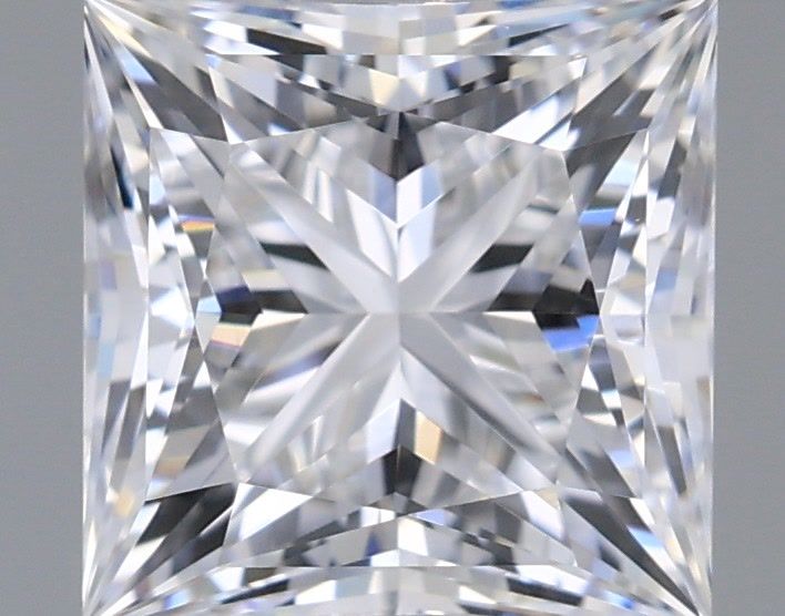 1.24 Carat Princess Shaped, Excellent Cut, D Color, VVS1 Clarity, IGI Certified Lab Grown Diamond