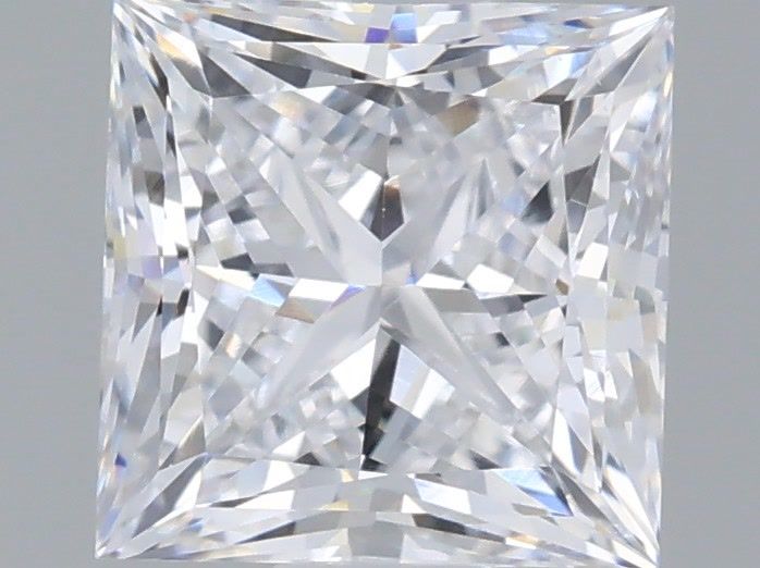 1.07 Carat Princess Shaped, Very Good Cut, D Color, VVS2 Clarity, IGI Certified Lab Grown Diamond