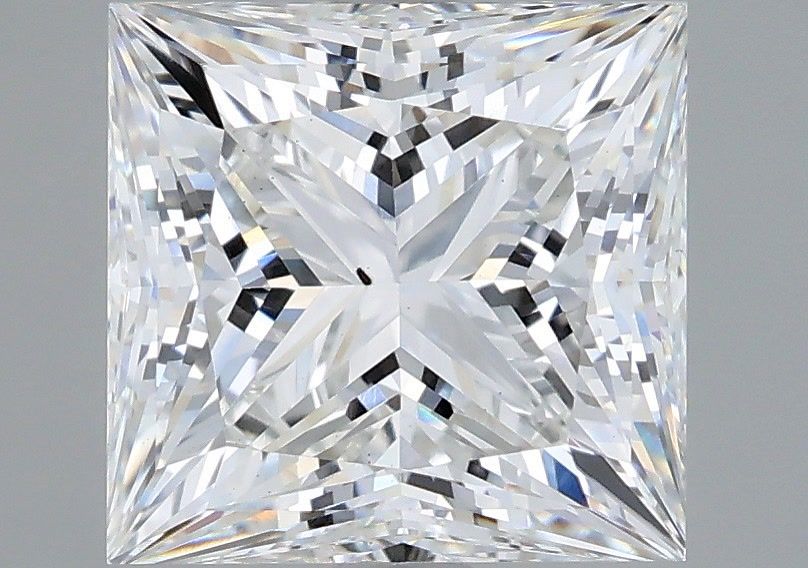3.03 Carat Princess Shaped, Ideal Cut, F Color, VS2 Clarity, IGI Certified Lab Grown Diamond