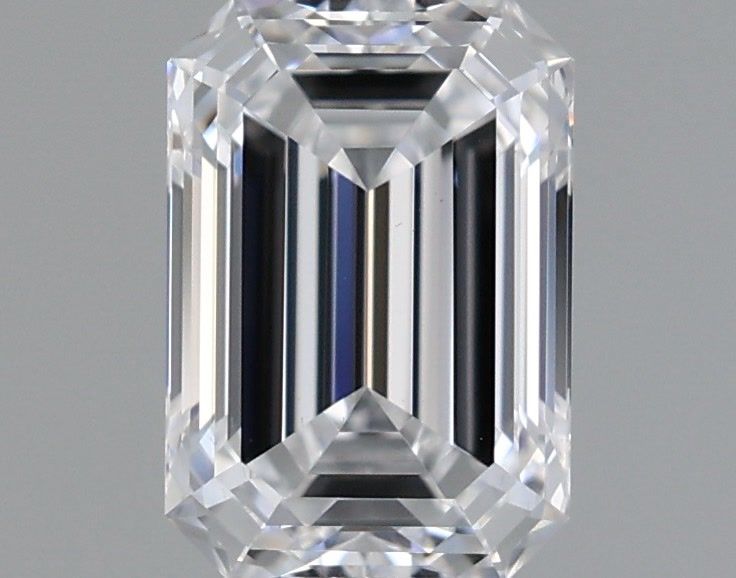 0.98 Carat Emerald Shaped, Ideal Cut, D Color, VS2 Clarity, IGI Certified Lab Grown Diamond
