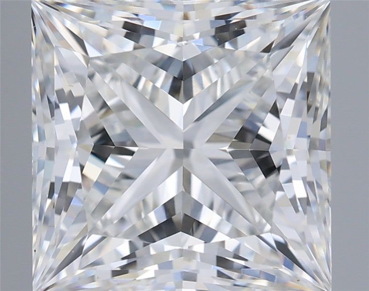 5.10 Carat Princess Shaped, Ideal Cut, E Color, VVS2 Clarity, IGI Certified Lab Grown Diamond