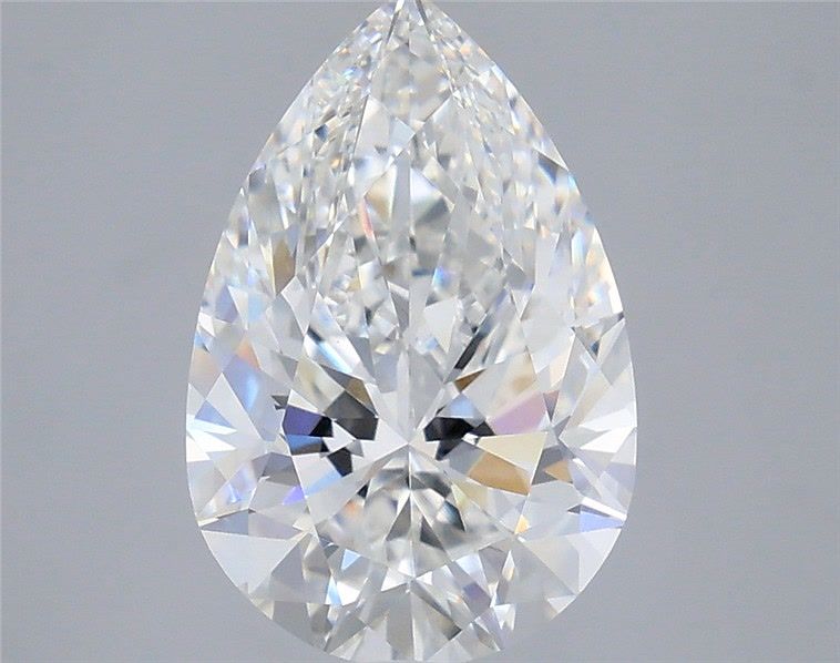 3.40 Carat Pear Shaped, Very Good Cut, E Color, VVS2 Clarity, IGI Certified Lab Grown Diamond