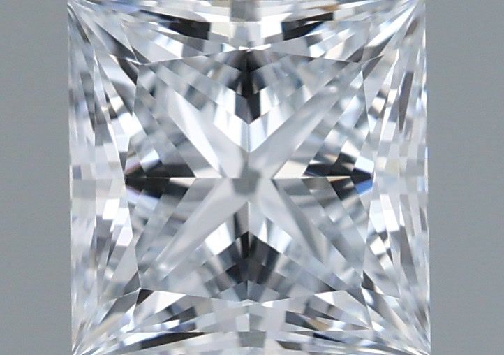 1.05 Carat Princess Shaped, Ideal Cut, E Color, IF Clarity, IGI Certified Lab Grown Diamond
