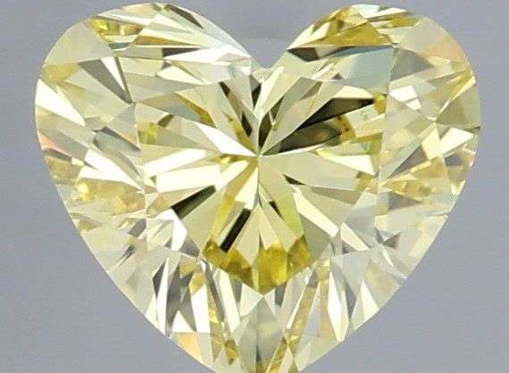 1.05 Carat Heart Shaped, Very Good Cut, FANCY VIVID YELLOW Color, VVS2 Clarity, IGI Certified Lab Grown Diamond