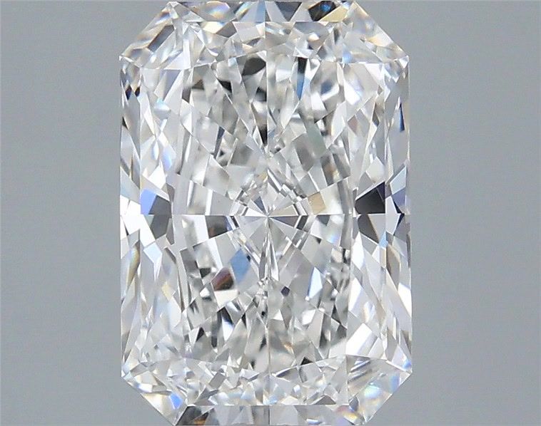 2.71 Carat Radiant Shaped, Ideal Cut, E Color, VVS2 Clarity, IGI Certified Lab Grown Diamond