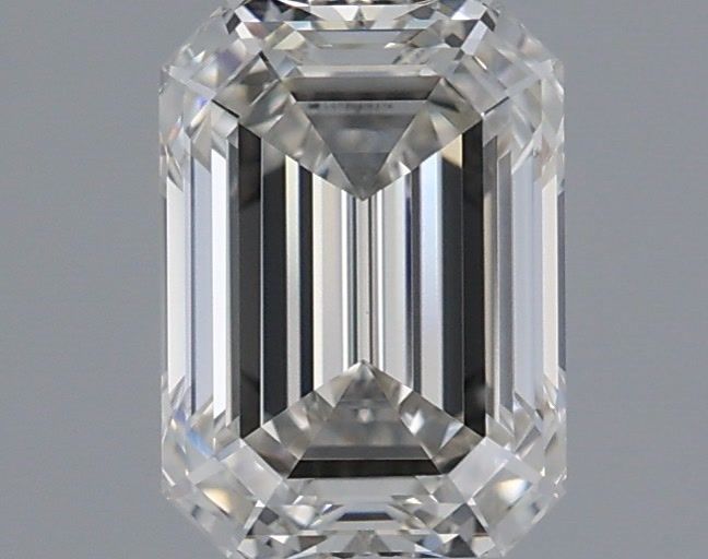 1.55 Carat Emerald Shaped, Ideal Cut, G Color, VVS2 Clarity, IGI Certified Lab Grown Diamond