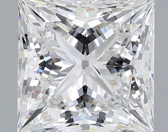 2.03 Carat Princess Shaped, Ideal Cut, E Color, VVS2 Clarity, IGI Certified Lab Grown Diamond
