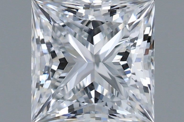 1.09 Carat Princess Shaped, Ideal Cut, E Color, VVS1 Clarity, IGI Certified Lab Grown Diamond