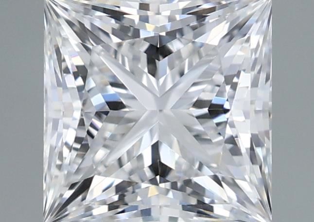 1.23 Carat Princess Shaped, Ideal Cut, D Color, VVS1 Clarity, IGI Certified Lab Grown Diamond