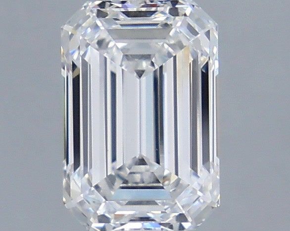 1.60 Carat Emerald Shaped, Ideal Cut, D Color, VVS2 Clarity, IGI Certified Lab Grown Diamond
