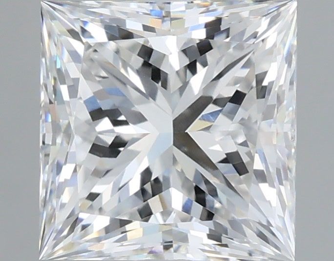 2.47 Carat Princess Shaped, Very Good Cut, F Color, VVS2 Clarity, IGI Certified Lab Grown Diamond