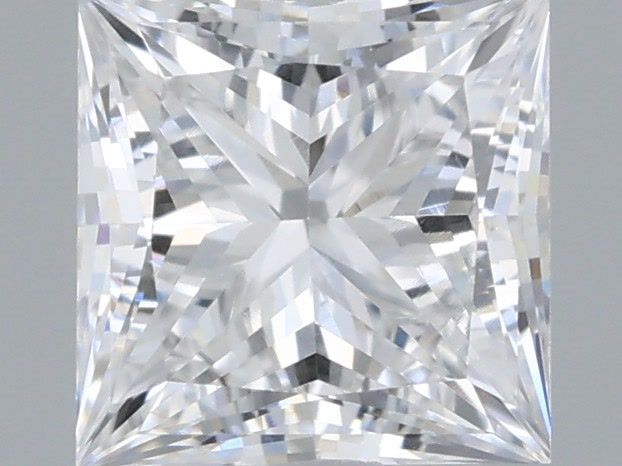 0.55 Carat Princess Shaped, Very Good Cut, D Color, VVS2 Clarity, IGI Certified Lab Grown Diamond