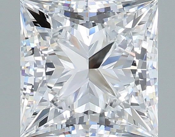 1.54 Carat Princess Shaped, Very Good Cut, D Color, VVS1 Clarity, IGI Certified Lab Grown Diamond