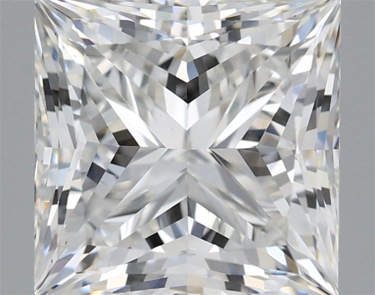 2.70 Carat Princess Shaped, Ideal Cut, G Color, VS1 Clarity, IGI Certified Lab Grown Diamond