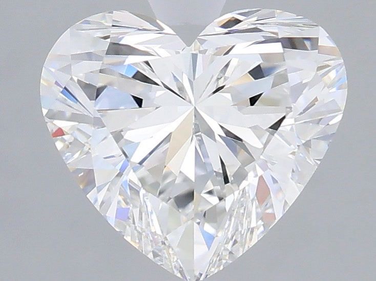 2.06 Carat Heart Shaped, Excellent Cut, E Color, VVS2 Clarity, IGI Certified Lab Grown Diamond