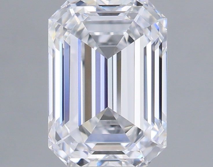 1.55 Carat Emerald Shaped, Ideal Cut, D Color, IF Clarity, IGI Certified Lab Grown Diamond