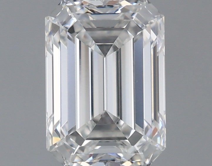 1.06 Carat Emerald Shaped, Ideal Cut, E Color, IF Clarity, IGI Certified Lab Grown Diamond