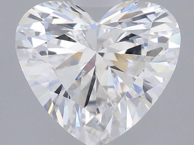 0.91 Carat Heart Shaped, Ideal Cut, D Color, VS1 Clarity, IGI Certified Lab Grown Diamond