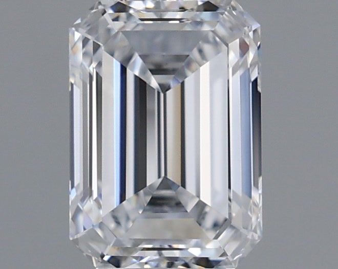 0.98 Carat Emerald Shaped, Ideal Cut, E Color, VVS2 Clarity, IGI Certified Lab Grown Diamond