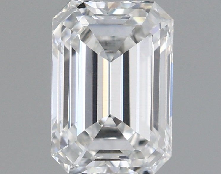 0.98 Carat Emerald Shaped, Ideal Cut, E Color, SI1 Clarity, IGI Certified Lab Grown Diamond