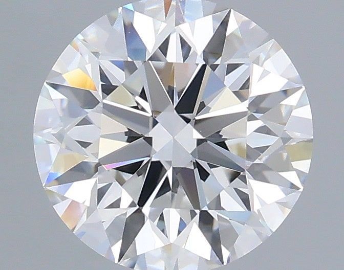 2.01 Carat Round Shaped, Ideal Cut, D Color, VVS2 Clarity, IGI Certified Lab Grown Diamond