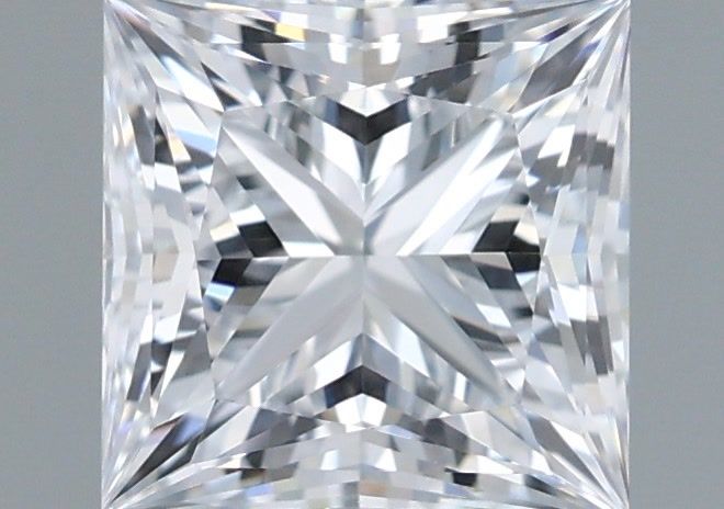 1.20 Carat Princess Shaped, Ideal Cut, E Color, VVS1 Clarity, IGI Certified Lab Grown Diamond