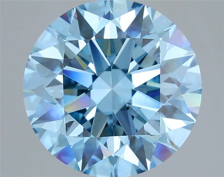 6.03 Carat Round Shaped, Ideal Cut, VVS2 Clarity, IGI Certified Lab Grown Diamond