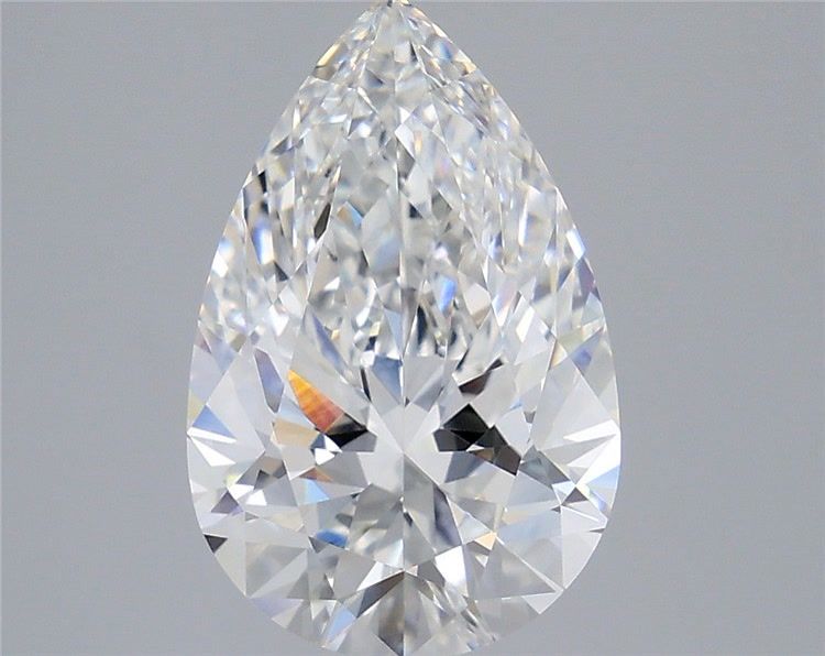 4.05 Carat Pear Shaped, Very Good Cut, E Color, VVS2 Clarity, IGI Certified Lab Grown Diamond