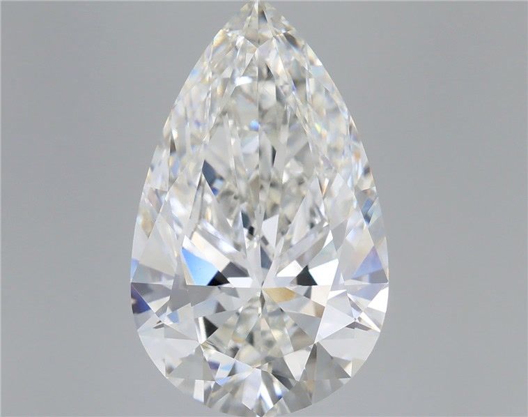 8.60 Carat Pear Shaped, Very Good Cut, F Color, VVS2 Clarity, IGI Certified Lab Grown Diamond