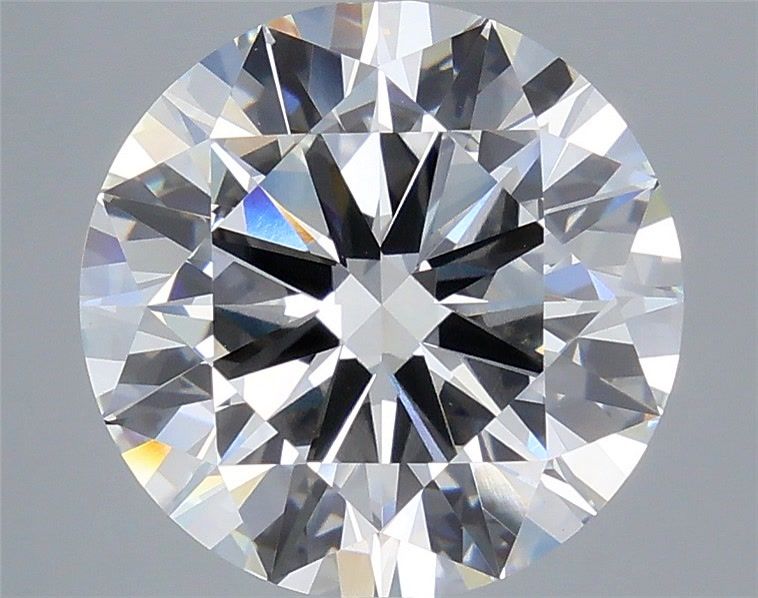 6.08 Carat Round Shaped, Ideal Cut, E Color, VVS2 Clarity, IGI Certified Lab Grown Diamond